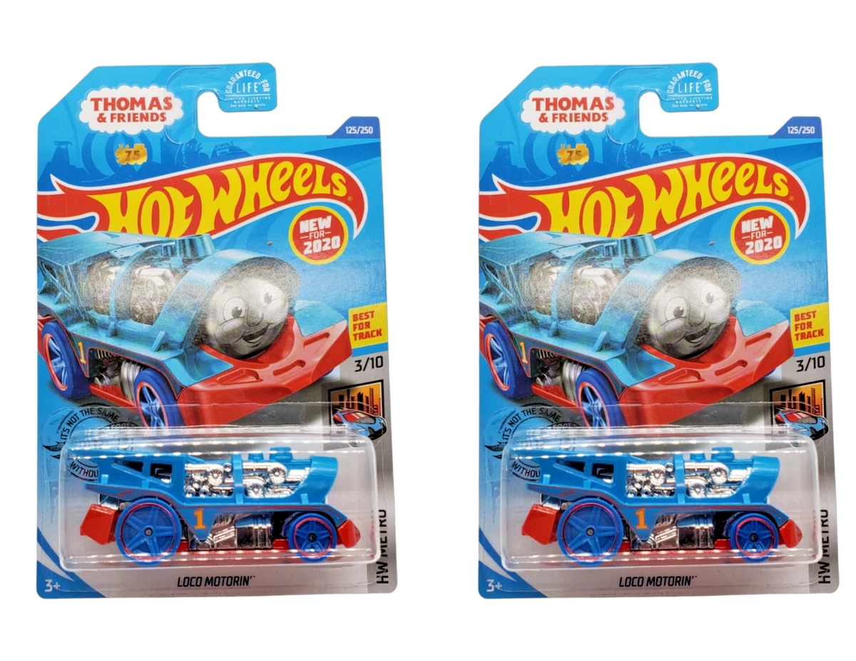 2020 Hot Wheels Loco Motorin THOMAS THE TRAIN F Case Blue Set
