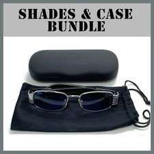 Vintage Unbranded Sunglasses with Vintage Never Used Lacoste Case  Free Tote