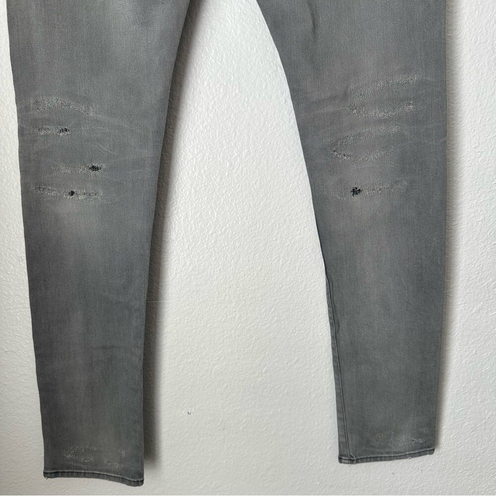 John Elliot Black Gray Distressed patchwork Skinn… - image 9