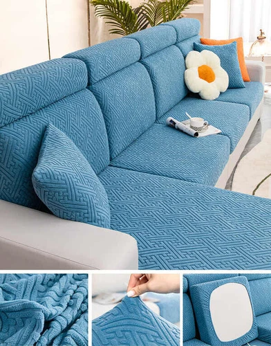 Universal Stretch Sofa Covers 1/2/3/4 Seater Protector L Shape Couch Slipcover - Bild 14 von 38