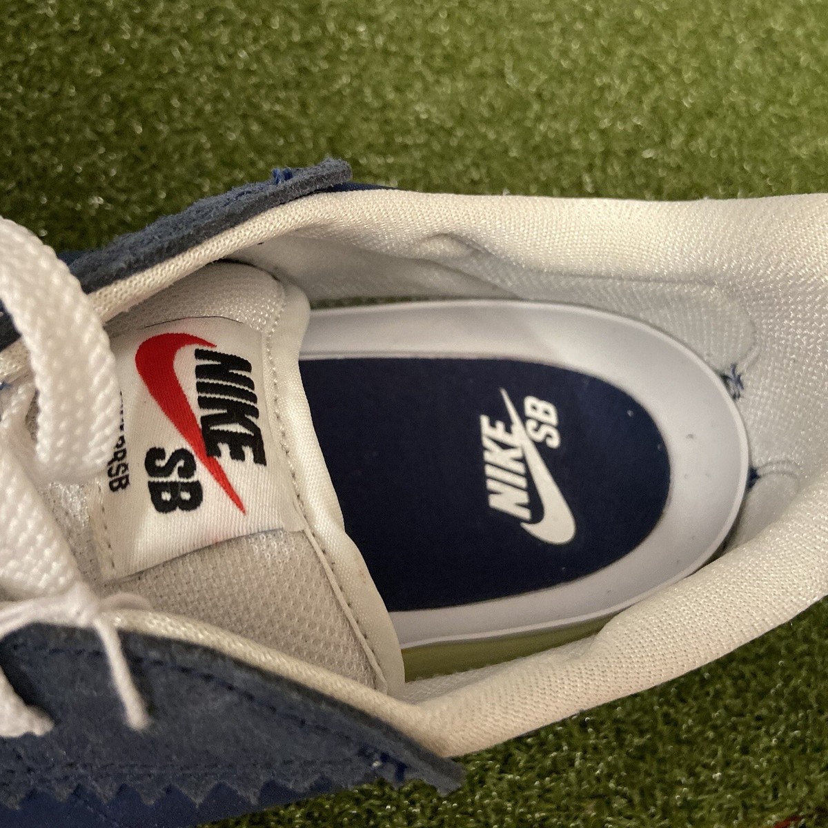 Nike MENS SB BRSB Skateboard Shoes Sneaker Suede Blue White DH9227