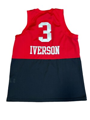 Nike Team Philadelphia 76ers Allen Iverson XL Long Black Red