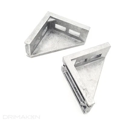 Winkel 40x80 für Aluprofil Nut 8 I Eckwinkel Befestigungswinkel