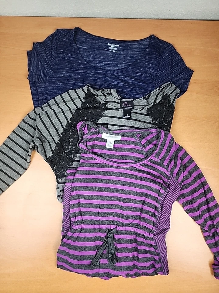 Maternity And  Nursing Shirts Size Small Lot Of 3 Super Soft Comfortable Sweater - Image 2 of 4