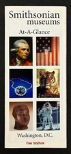 2000 Smithsonian Museums At A Glance Washington DC Vintage Travel Brochure Guide