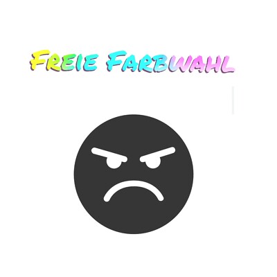 2x Emoji Aufkleber bis 10cm Smiley Sticker Fun 32 Farben Auto Deko Angry tuning 