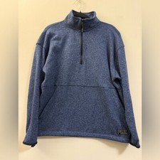 Pink By Victoria's Secret Heather Blue Quarter Zip Pullover - M