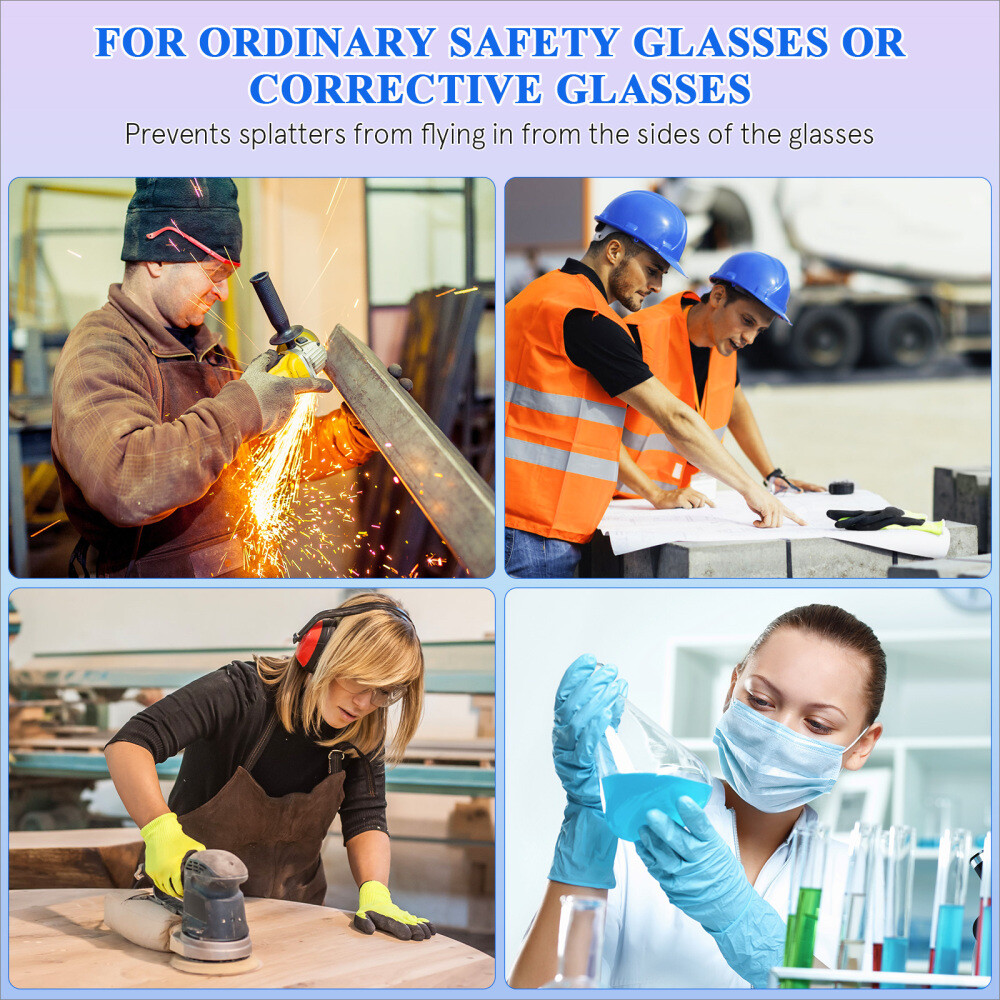 Safety Glasses Side Shield Eye Protection Universal Fit eBay