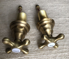  1 Pair Brass Hot  Cold Handles Sink Handles