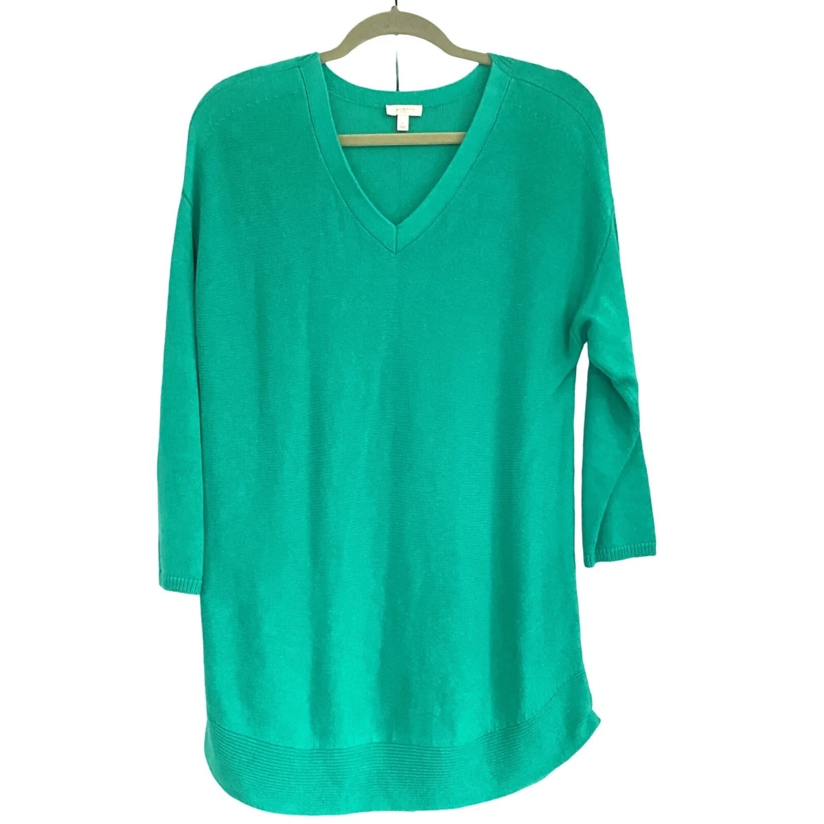 Talbots green sweater clearance