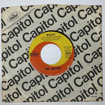 THE BEATLES - HELP! / I'M DOWN | 1965 US SCRANTON Press | IAM TRIANGLE | VG+
