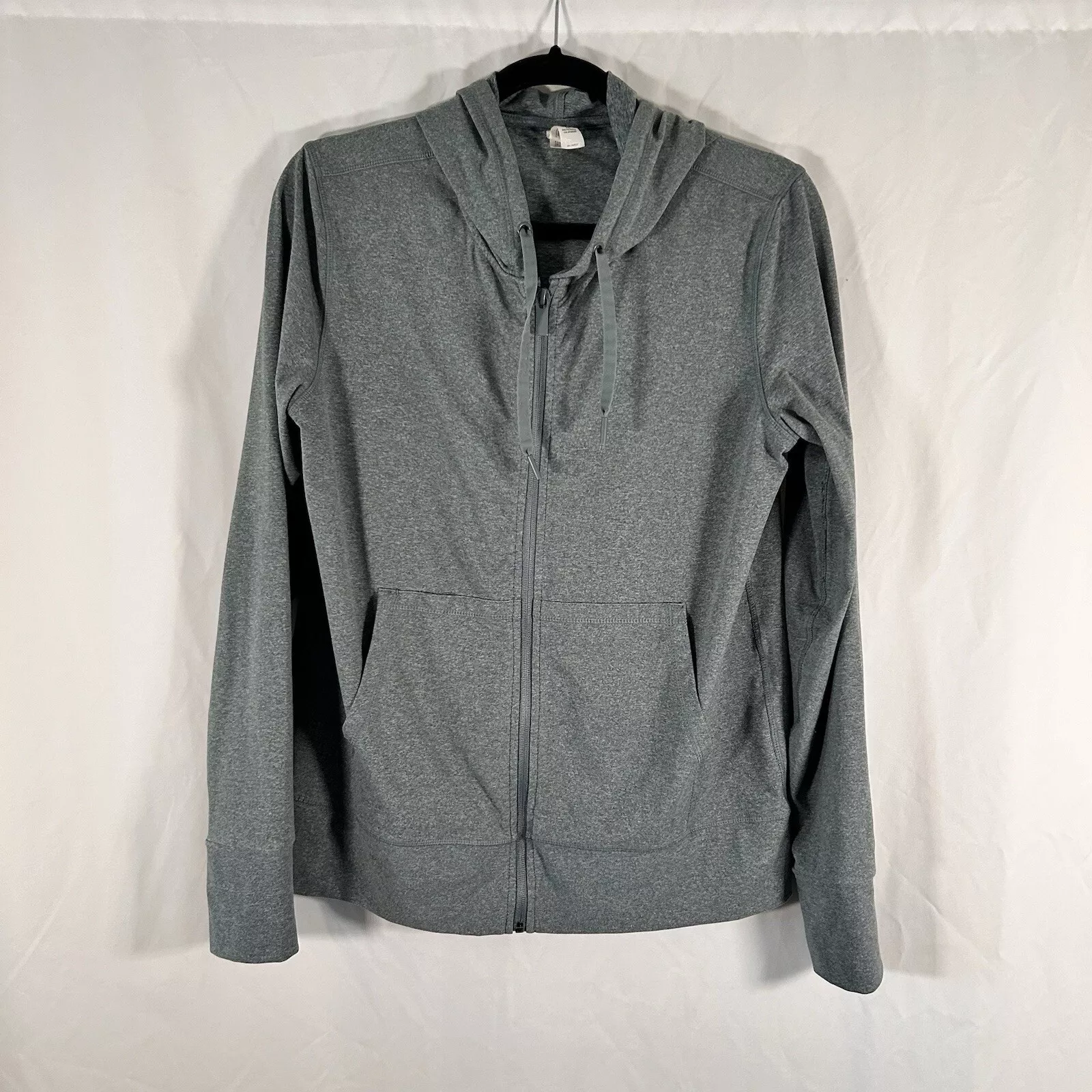 yogalicious lux full zip drawstring pockets hooded jacket