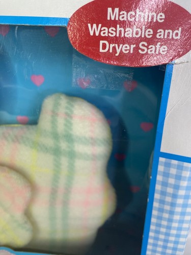 Playskool Hasbro 1996 Baby Blankies Pillow Snuzzles Duck Plaid Plush Pastel NEW - Picture 2 of 23