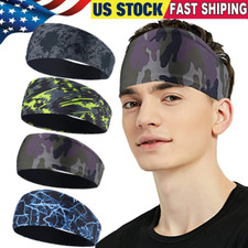 Sweatbands Moisture Wicking Sports Headband Workout Yoga Head Band for Men Women