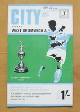 MANCHESTER CITY v WEST BROMWICH ALBION Charity Shield 1968 *Fair/Good Condition*