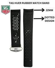 Tag Heuer Replacement Watch Band 22mm RUBBER STRAP WITH BUCKLE