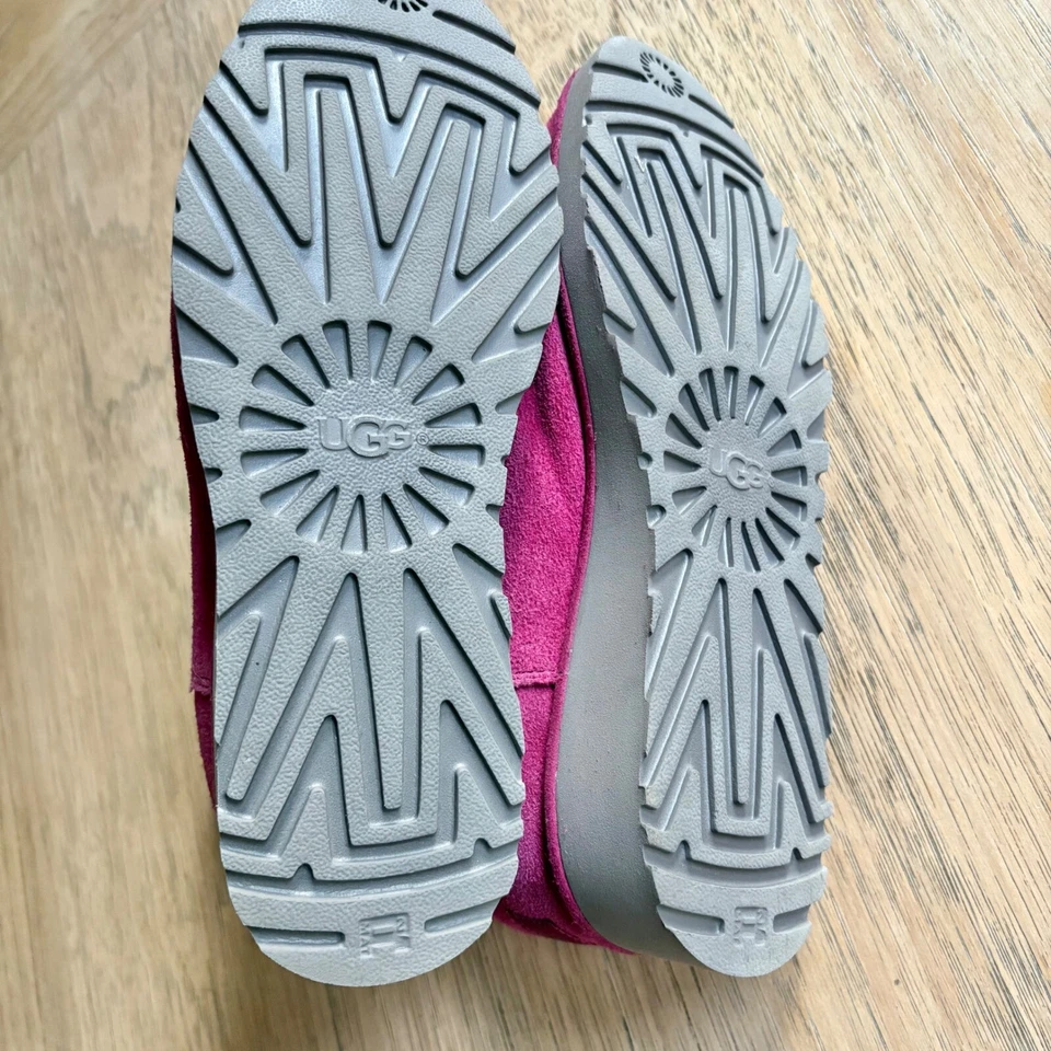 $180 UGG Kristin Gamuza Botines Plataforma Tacón Cuña Rosa Botines TALLA 7.5 USADOS EN EXCELENTE ESTADO Foto 4 de 4