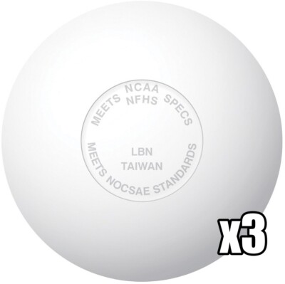 Champro 3 Packung Lacrosse Bälle, 3 Lax Erfüllt NCAA Nfhs Brille, Nocsae Cert