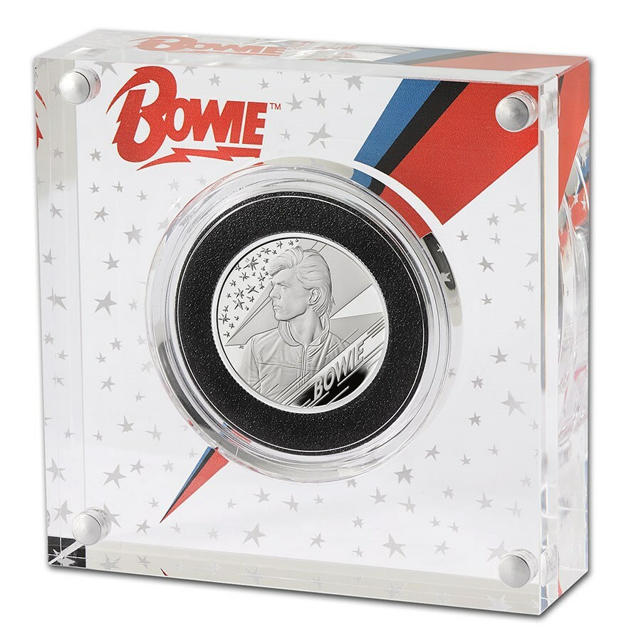 2020 UK £1 David Bowie 1/2oz Silver NGC PF69 UC First