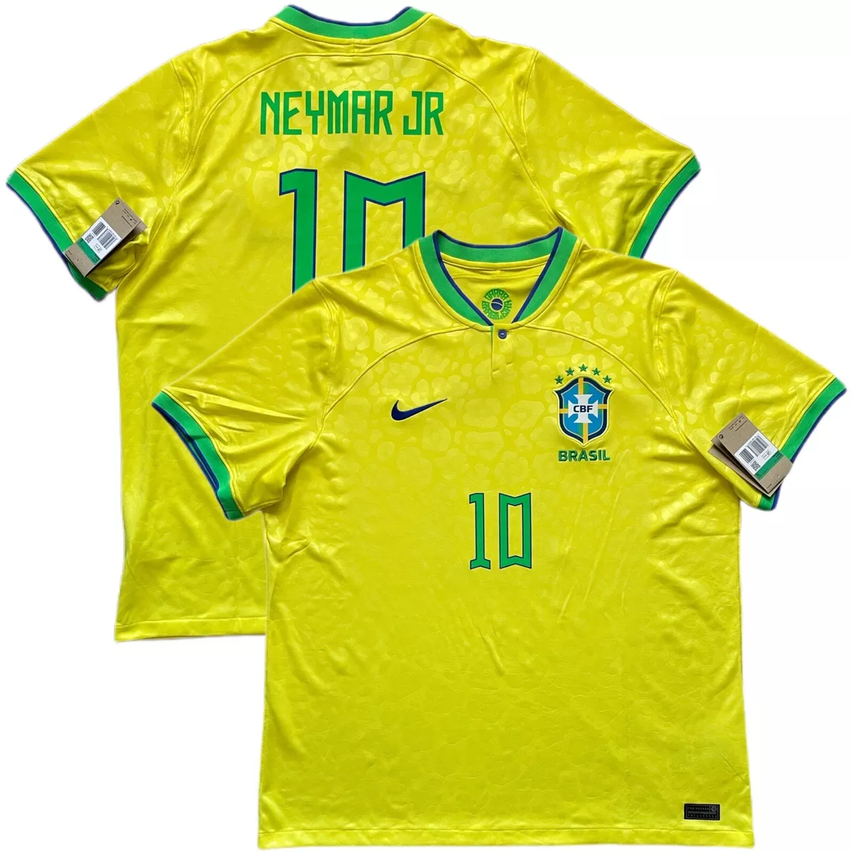 2022/23 Brazil Home Jersey #10 Neymar Jr XL Nike World Cup Brasil NEW