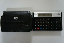 HP 12C Platinum 25th Anniversary Edition Calculator with Case.