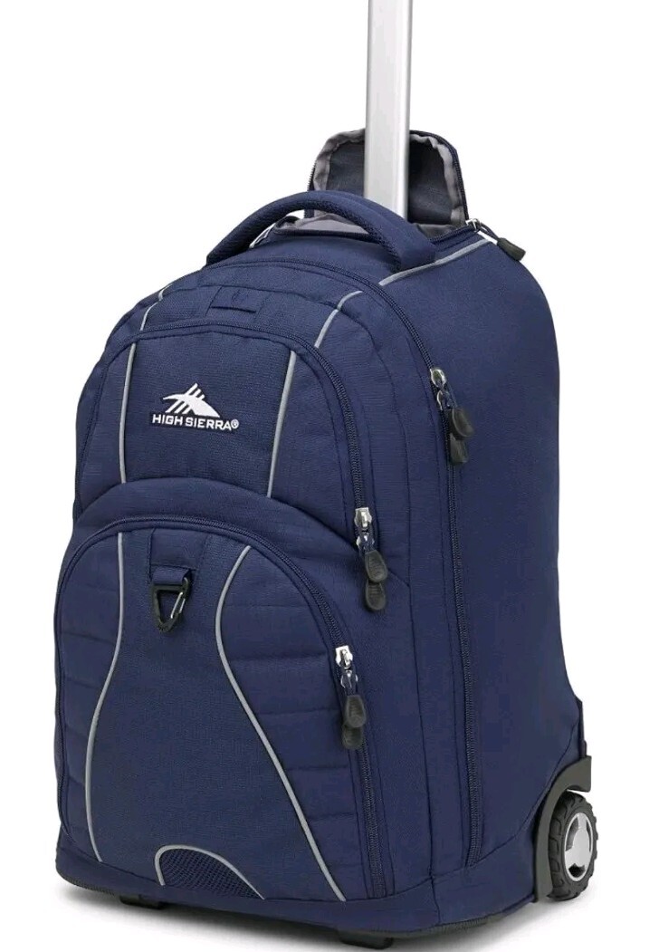High Sierra Freewheel Wheeled Laptop Backpack, True Navy eBay
