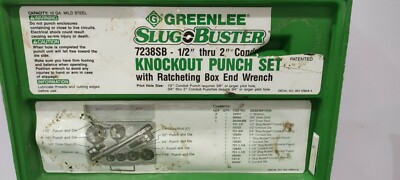 GREENLEE 7238SB Durchschlagstempel Set Mit Schraubenschlüssel