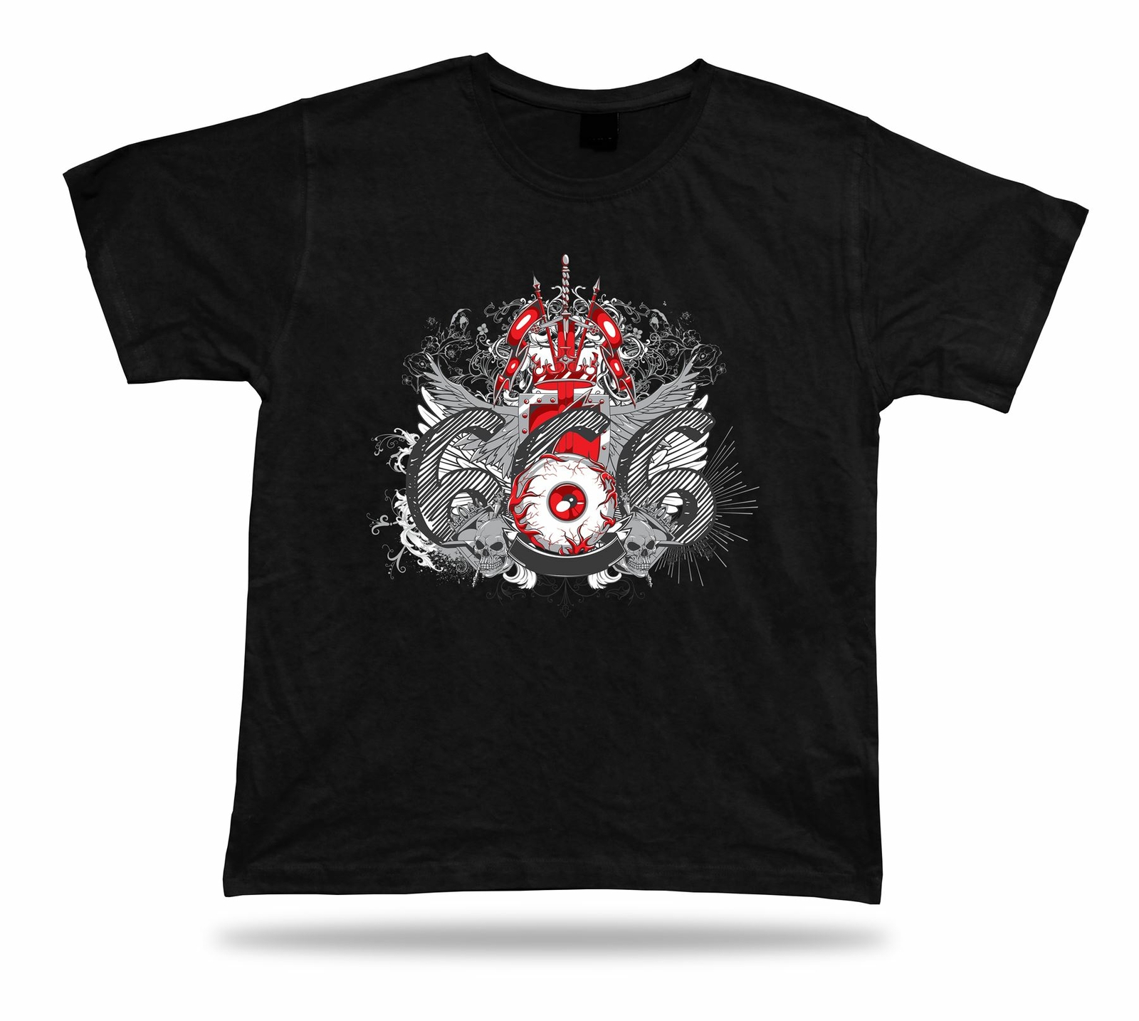 Blooded Eye and Shield Floral unique design idea vector t shirt tee apparel
