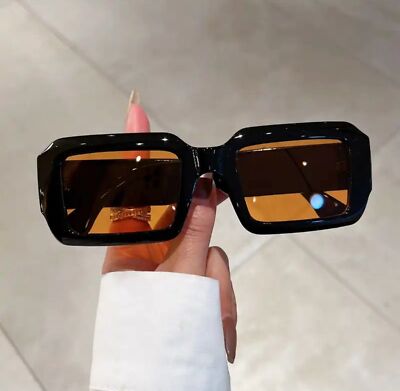 Vintage Rectangle Sunglasses Fashion Square Candy Color Shades Eyewear Trendy Re