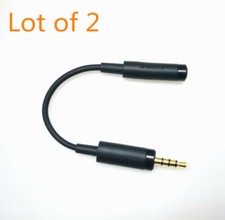 2x sony 13cm 3.5mm Male to Female Extension audio cable adapter for Phones