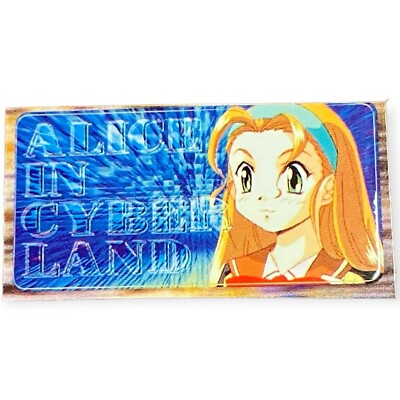Sony PlayStation 1 PS1 Alice In Cyberland Official Memory Card Sticker