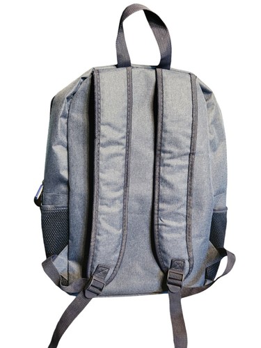Lowes Rucksack jeansblau neu 3 Gummi Logo Taschenanhänger Etiketten 2 Netz Seitentaschen - Bild 2 von 8