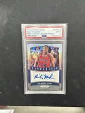 2019-20 Panini Prizm Penmanship Rick Mahorn Silver prizm Psa 9 mint #PMRMH