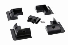 ABS Montagehalterungs Set | f&uuml;r Solar Module | Farbe Schwarz