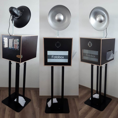 professionelle FOTOBOX / PHOTOBOOTH mit Fotodrucker DNP DS-RX1 HS - KOMPLETT NEU