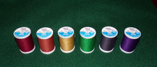 Coats  Clark, Dual Duty All Purp Polyester Thread, 250 yds, 6-Color Bundle