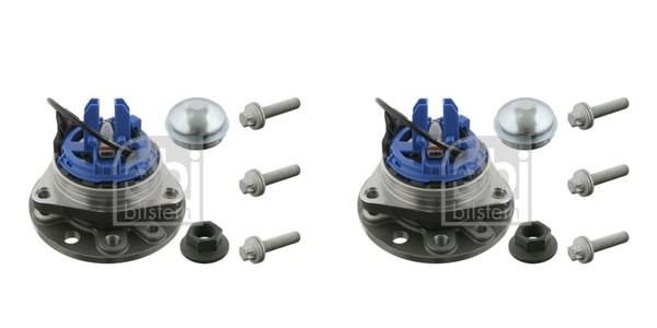 Febi Bilstein 2X Radnabe Radlagersatz Vorne FüR Opel Vectra C Caravan Vauxhall-image
