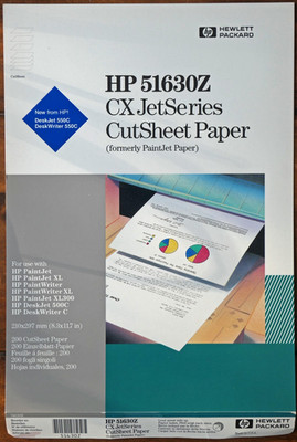 Hewlett Packard HP 51630Z - CutSheet Paper für Inkjet knapp 200 Blatt ca. 1,1kg