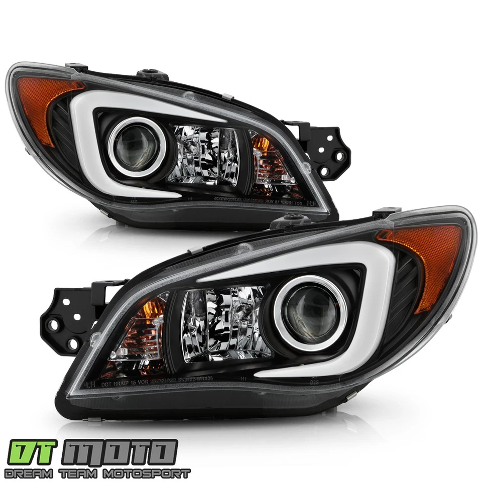 Faros proyectores tubo LED negro [halógeno] para Subaru Impreza WRX 2006-2007 Foto 3 de 4