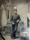 Civil War Super Soldier Musicians Officer Full Uniform Tin Type Nice Clear Image