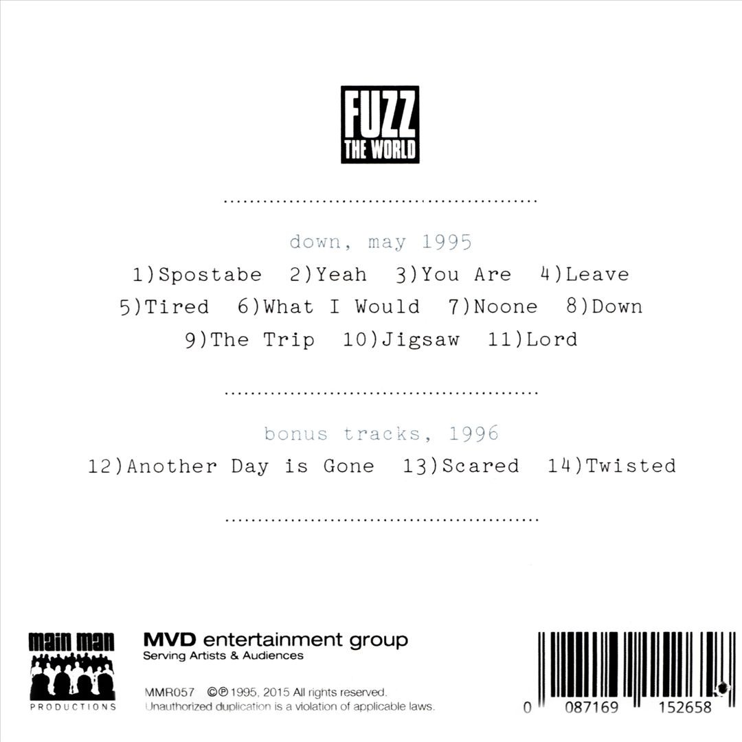 Fuzz The World Still Down After 20 Years New Cd