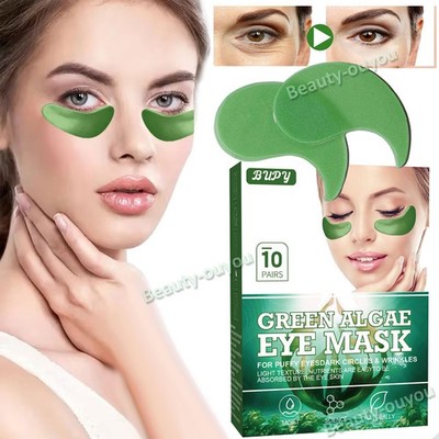 10 Pairs Seaweed Crystal Collagen Eye Mask Eye Bag Removal Firming Anti-Wrinkle
