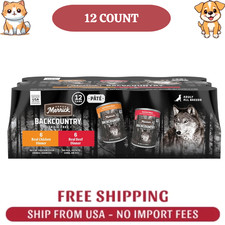 Merrick Backcountry Grain free Adult Wet Dog Food - Natural, Beef  Chicken 12CT