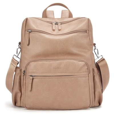 Fashion Backpack for Women Soft Leather Backpack Purse for Ladies Pink