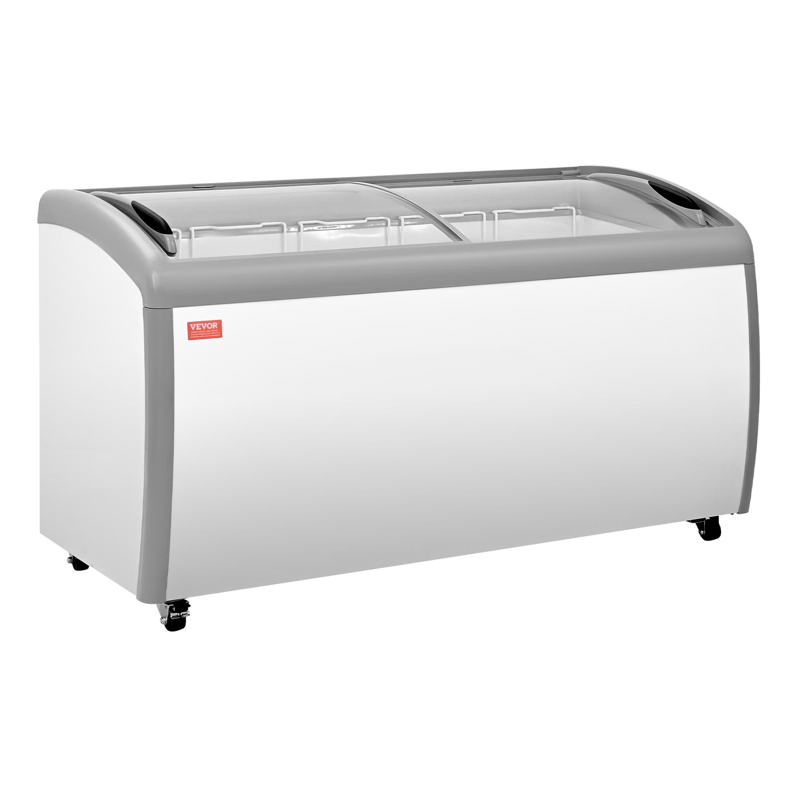 VEVOR Commercial Ice Cream Display Case 16.3 Cu.ft Chest Freezer 5 Wire Baskets