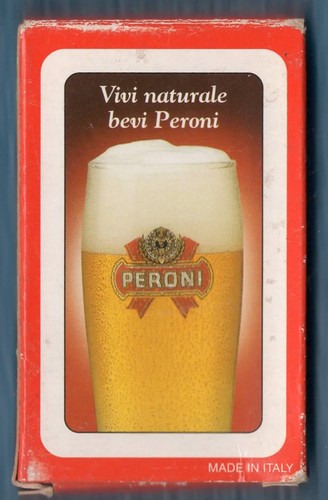 Playing Cards Carte da Gioco Gadget PERONI Napoletane Plastificate MA0045 - Picture 2 of 5