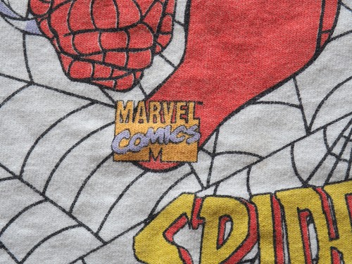 Vintage 90s Spiderman T-Shirt Kids 6X Web Swing Marvel 1994 Fun Stuff N.Y. USA - Picture 7 of 24