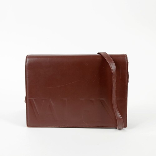 Valentino Burgundy Leather Shoulder and Crossbody Bag 48566621