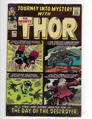 Journey Into Mystery 119 1965 Marvel Comics VG+ 4.5 Thor Loki 2nd App Destroyer