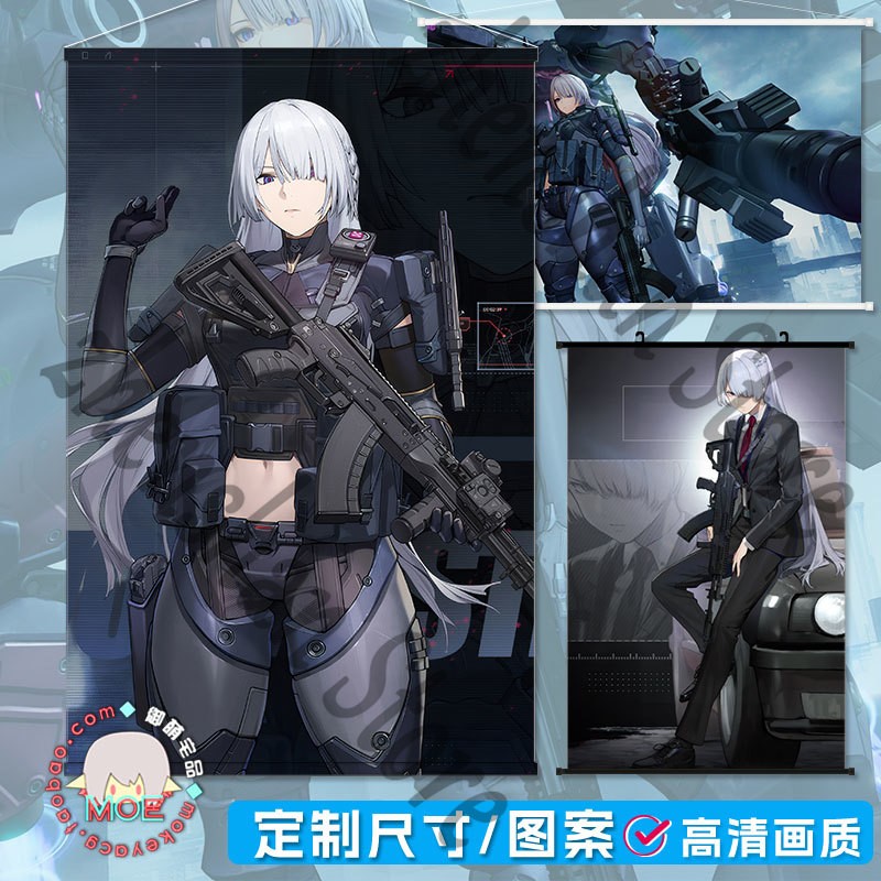 Póster artístico niñas primera línea colección Voymastina cosplay pared desplazamiento regalo Otaku